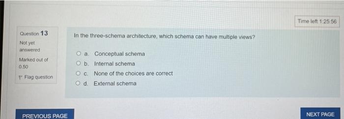 Question 12 Not Yet Answered Marked Out Of 0 50 P Flag Question Characteristics Of A Database System Include O A Provi 2