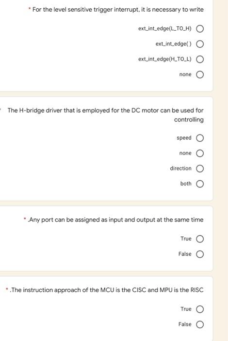 For The Level Sensitive Trigger Interrupt It Is Necessary To Write Ext Int Edge L To H O Ext Int Edge O Ext Int Edg 1
