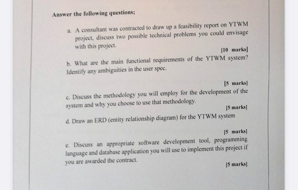 Question 2 Case Study Youtiger Waste Management Ltd Youtiger Waste Management Ltd Ytwm Is Zoomlion S Main Competitor 2