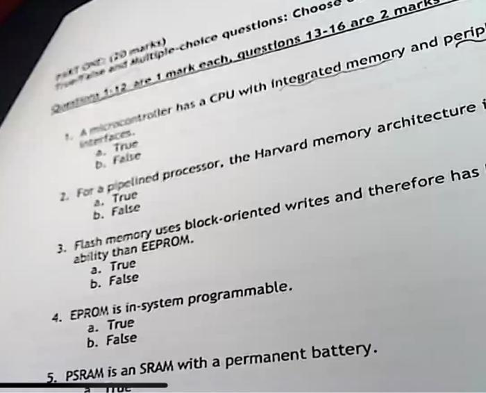 Part One 20 Marks Free And Multiple Choice Questions Choos Renter 1 12 Are 1 Mark Each Questions 13 16 Are 2 Mar 1 1