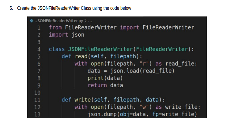 5 Procedure Creating The Classes 1 Create A Folder Named Oopfa1 Lastname Lab8 2 Open Your Ide In That Folder 3 Cr 3