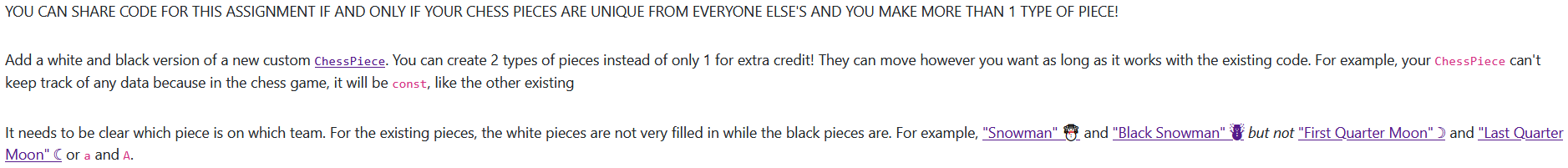 C Project Silly Chess Part 1 Unit Tests Write Unit Tests For The Existing Code This Is Probably The Least Fun But 4