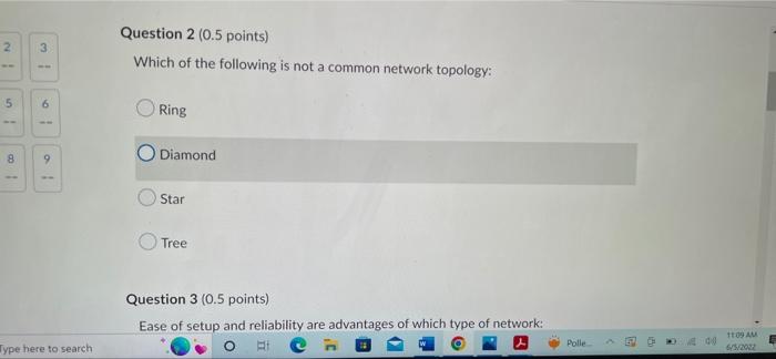 5 9 Question 1 0 5 Points Is Needed To Communicate And To Transfer Information Across Two Different Destinations To G 2