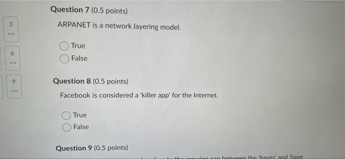5 9 Question 1 0 5 Points Is Needed To Communicate And To Transfer Information Across Two Different Destinations To G 7