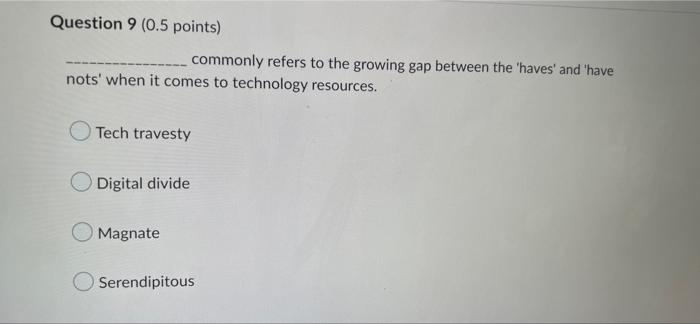 5 9 Question 1 0 5 Points Is Needed To Communicate And To Transfer Information Across Two Different Destinations To G 8
