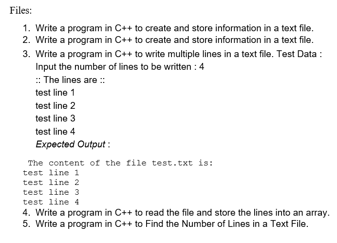 Files 1 Write A Program In C To Create And Store Information In A Text File 2 Write A Program In C To Create And 1