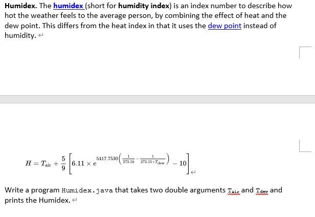 Humidex The Humidex Short For Humidity Index Is An Index Number To Describe How Hot The Weather Feels To The Average 1