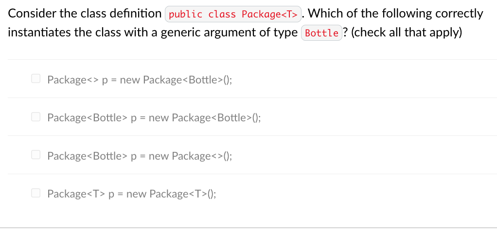 What Are The Advantages Of Using Generics Check All That Apply Data Type Consolidation Avoid Unnecessary Casting Stro 2