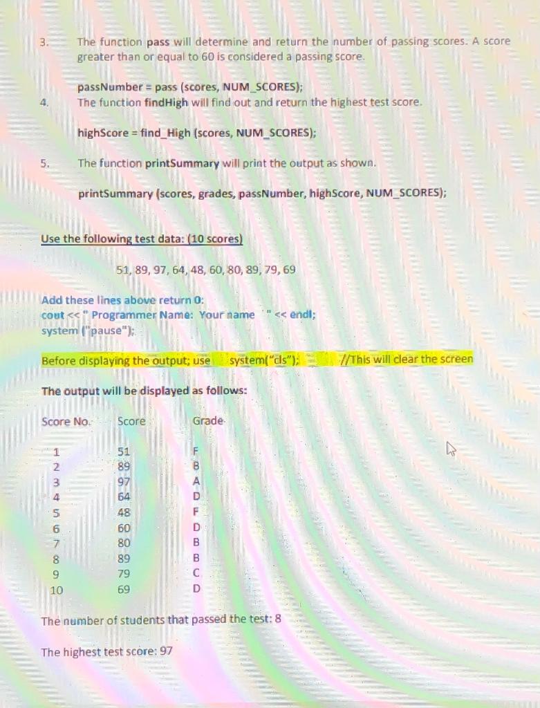 Please Need Help Coding It Has To Match And Be Similar To The Sample But I Am Lost This Sample Array 2