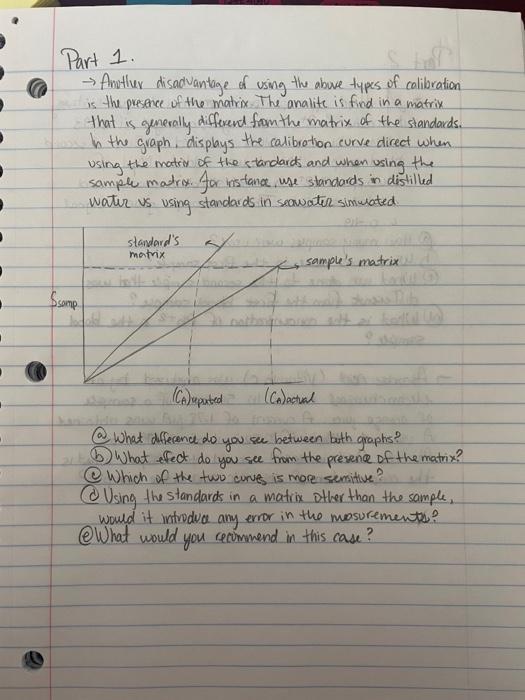 Part 1 Anotlux Disadvantage Of Using The Above Types Of Colibration Is The Presence Of The Matrix The Analite Is Fire 1