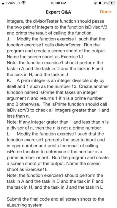 Zain Jo 10 08 Pm Expert Q A Write Python Program Question 1 Exercise Objectives Incremental Program Development Proble 3