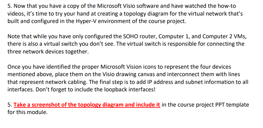 Course Number Netw191 Module 5 Visio Network Diagram Objectives In This Module You Will Use Microsoft Visio To Create 2
