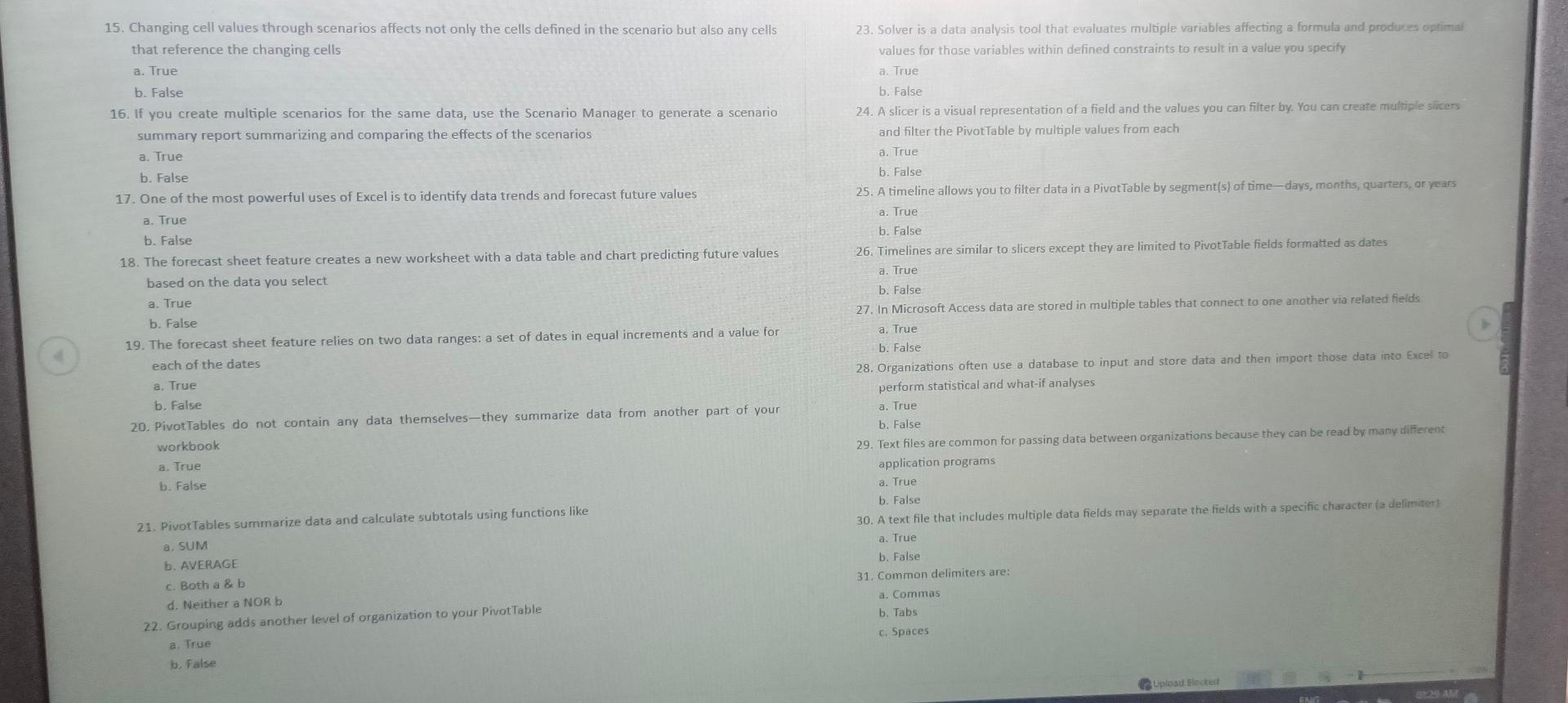 15 Changing Cell Values Through Scenarios Affects Not Only The Cells Defined In The Scenario But Also Any Cells That Re 1
