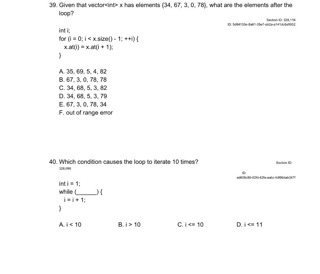 How Many Times Does The Loop Iterate Int X 3 While X 1 X A 2 B 0 C 1 D 3 E Infinite The Loop Does N 1