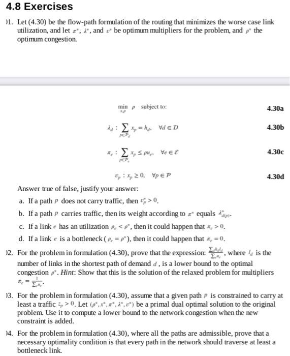Questions 2 3 4 Please Network Optimization 1