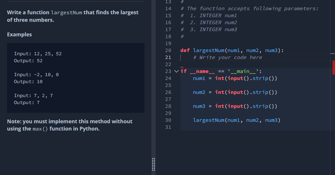 I Need Assistance With The Following Python 3 Exercise 1