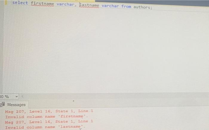 Create A List Of Authors That Displays The First Name Followed By The Last Name For Each Author The Last Names And Firs 3