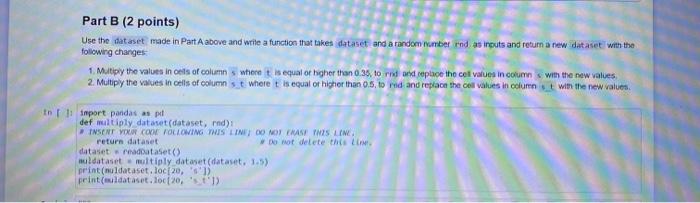 Problem 1 11 Points Part A 2 Points Write The Necessary Python Code In The Next Code Cell To Read The Data Set In Th 2