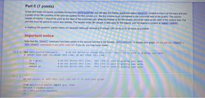 Problem 1 11 Points Part A 2 Points Write The Necessary Python Code In The Next Code Cell To Read The Data Set In Th 3