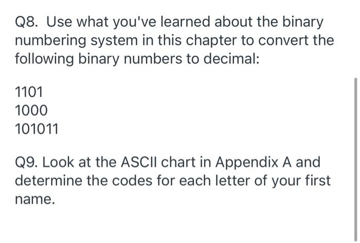Questions Q1 Why Is The Cpu The Most Important Component In A Computer Q2 What Number Does A Bit That Is Turned On Re 2