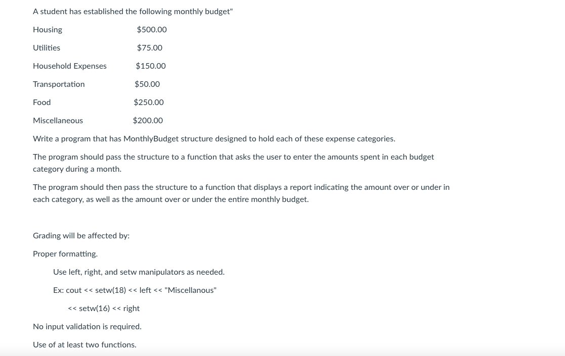 Hello I M Having A Bit Of Trouble With This Program Exercise If You Can Create A Program And Have Comments Throughout 1