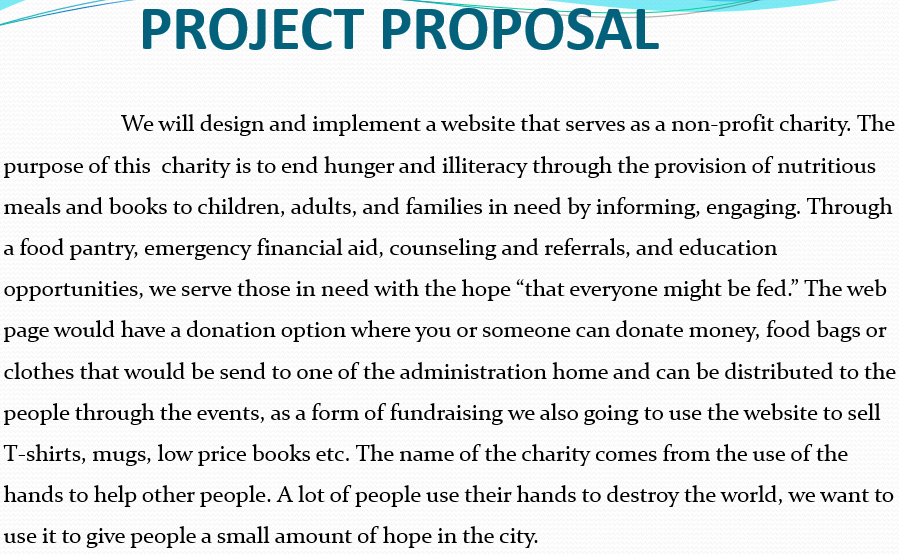 Explain In Your Own Words Exactly What Your Project Entailed And What Role S Did You Play In Contributing To The Proj 1