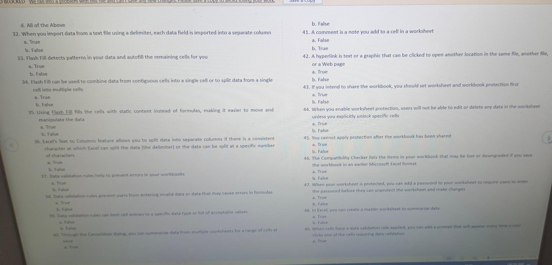 D Blocked We Ran Into A Problem With This File And Call Save Any New Changes Pleas Avoid Losing Your Wotk D All Of The 1