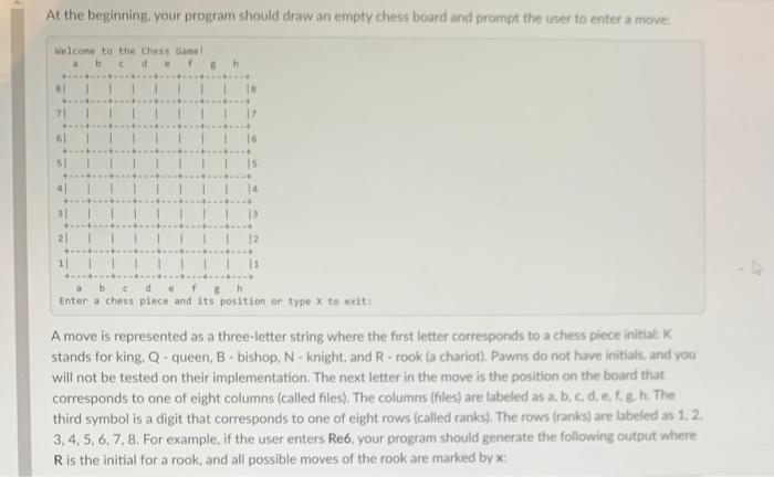 Pa 5 Chess Topics 1 Classes 2 Methods 3 Data Collections Lists Tuples And Dictionaries 4 String Manipulation Ins 3