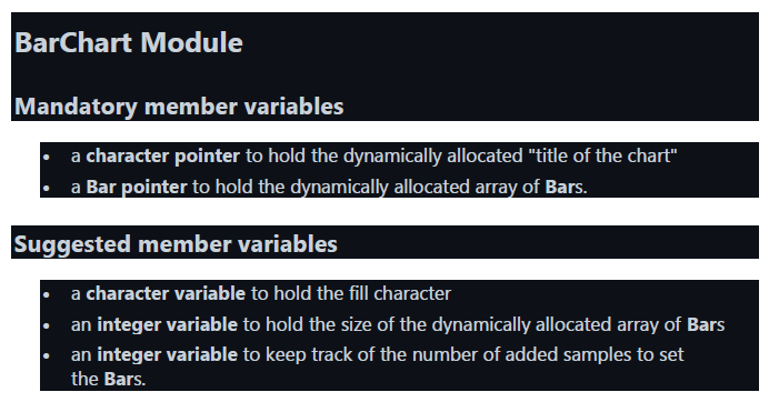 C Problem The Program Should Have 5 Files Named Bartester Cpp This File Tests The Bar Class Of Your Diy Work 5