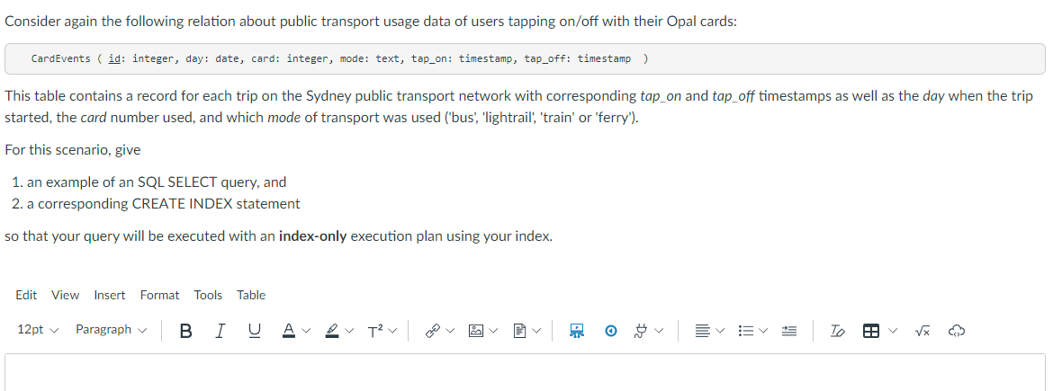 You Are Member Of A Data Science Team Which Wants To Analyse The Sydney Public Transport Data This Dataset Contains Mil 2