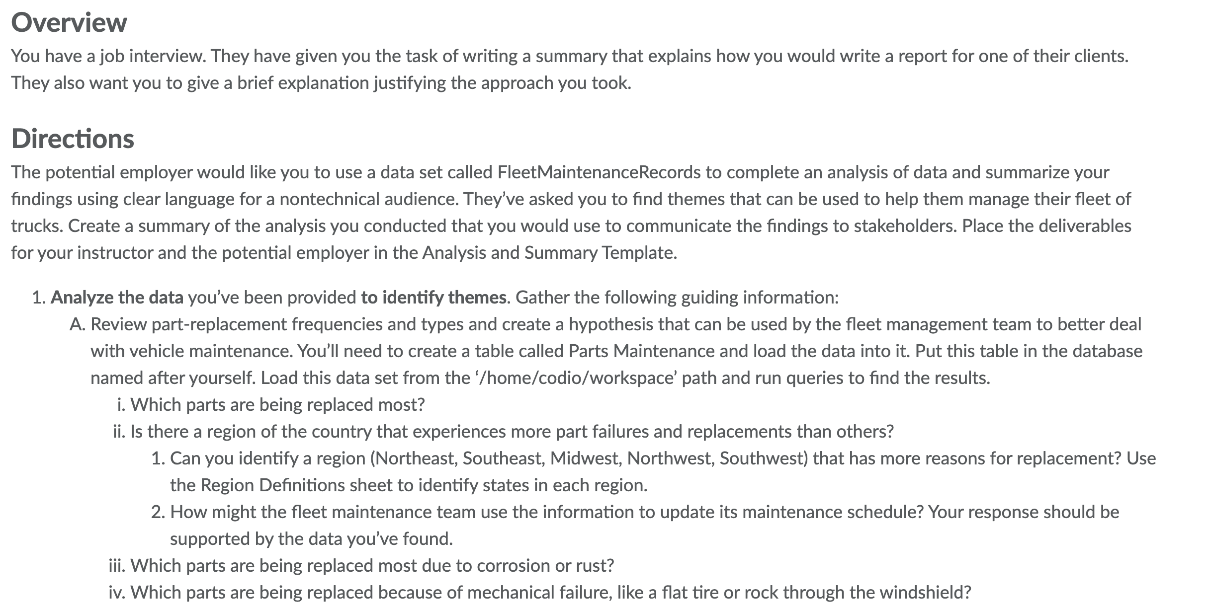 Overview You Have A Job Interview They Have Given You The Task Of Writing A Summary That Explains How You Would Write A 1