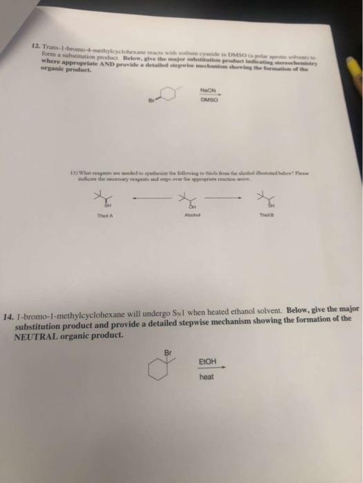 12 Tranemocythew Form A Substitution Prodos Below Whether Where Appropriate And Pride A Detailed As The Organic Produc 1