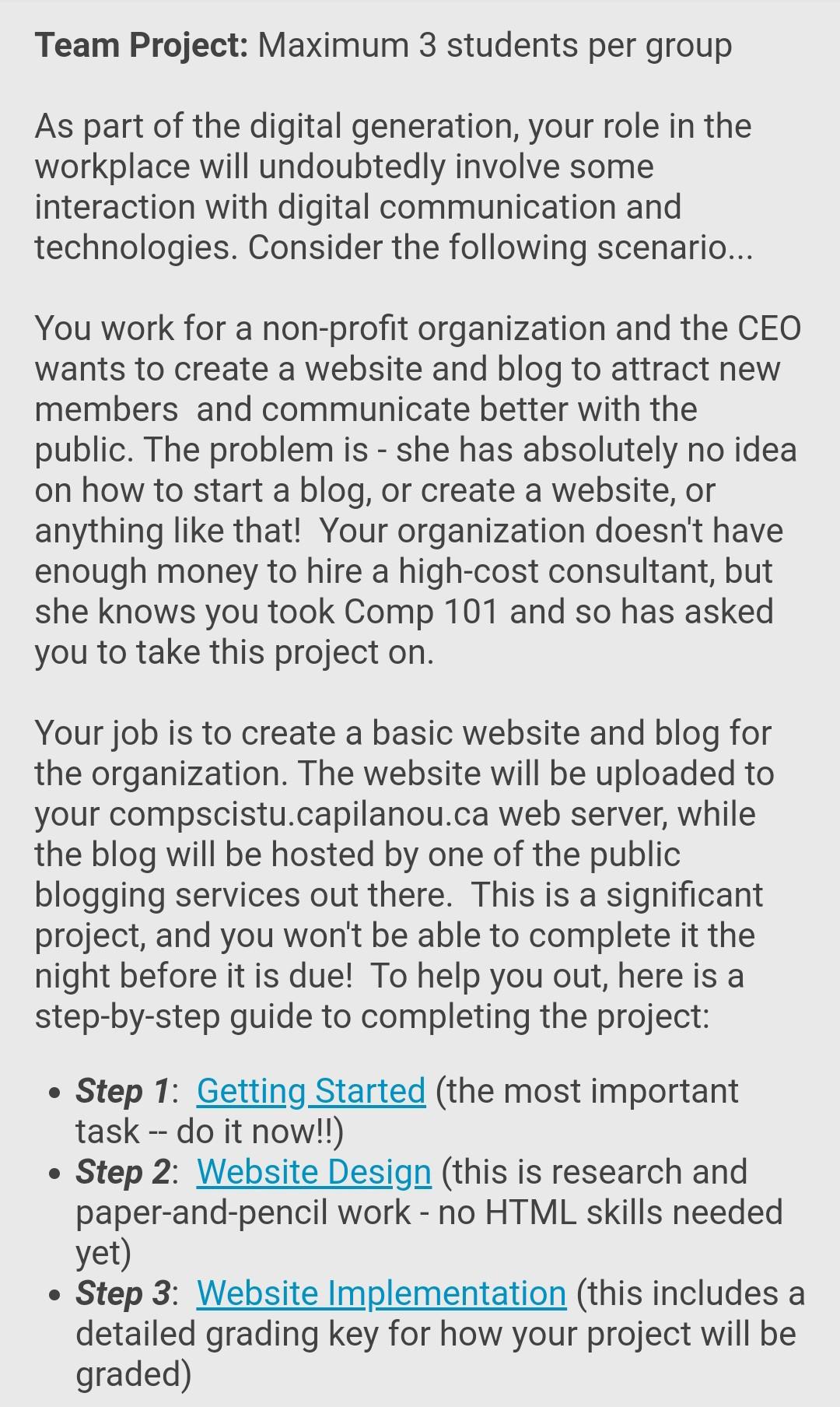 Team Project Maximum 3 Students Per Group As Part Of The Digital Generation Your Role In The Workplace Will Undoubtedl 1