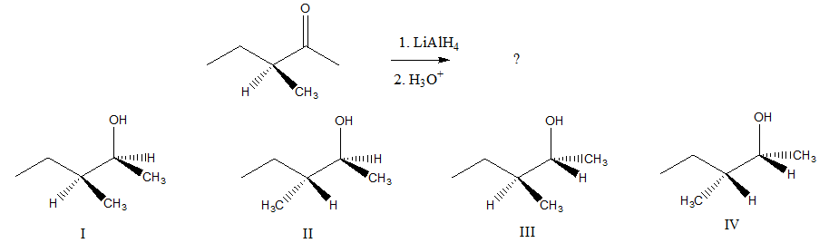 Predict The Product S Of The Following Reaction A A Mixture Of I And Ii B A Mixture Of I And Iii C A Mixture Of Ii 1