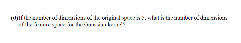 Answer With Kernel Method Machine Learning 1