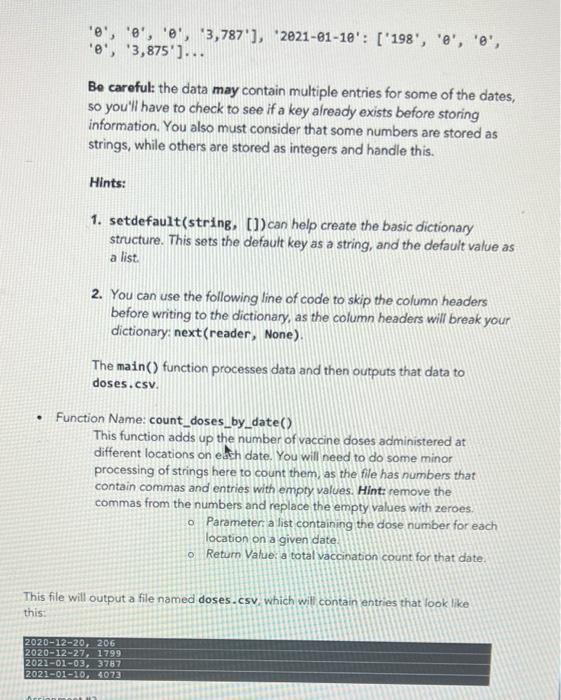 Learning Outcomes By Completing This Assignment You Will Demonstrate The Ability To Create And Use Dictionaries Lis 3