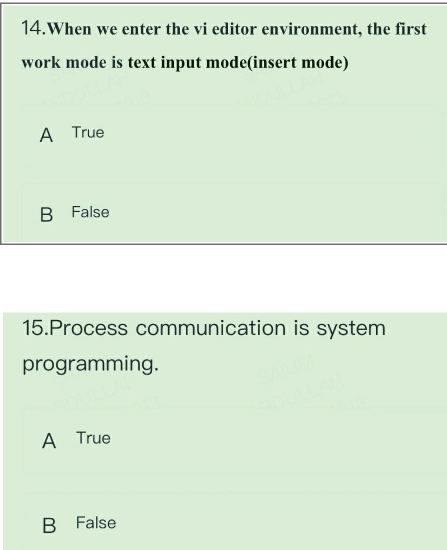 Those True And False Questions Are From Embedded System Book Please Help Me With Those True And False Questions As Soon 2