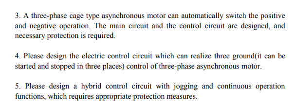 3 A Three Phase Cage Type Asynchronous Motor Can Automatically Switch The Positive And Negative Operation The Main Cir 1