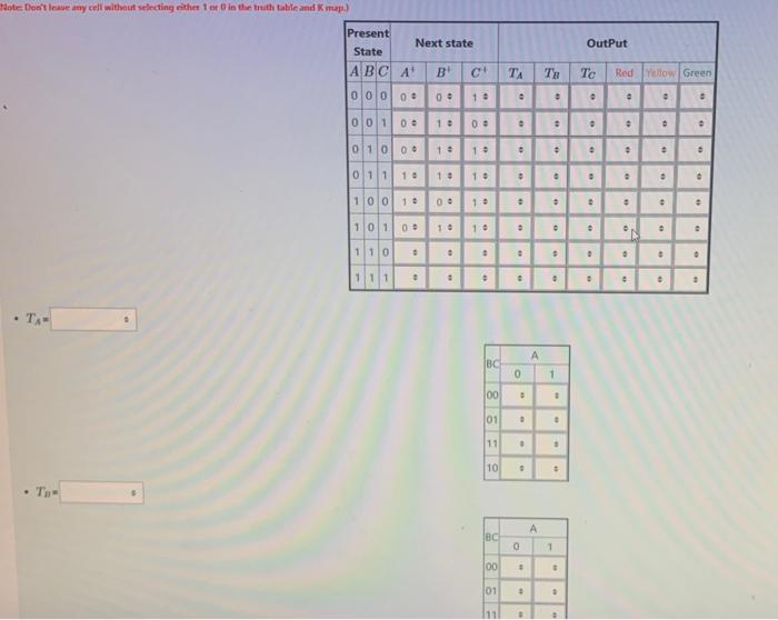 Design A Traffic Light Controller Tlc Digital Circuit Which Will Operate In The Following Sequence Red Red Red Yell 3
