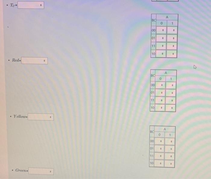 Design A Traffic Light Controller Tlc Digital Circuit Which Will Operate In The Following Sequence Red Red Red Yell 4