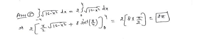 5 Evaluate By Interpreting It In Terms Of Areas 16 X Dx 0 22 Eve 2 Ng 428 Any 16 2 Dx 2 2