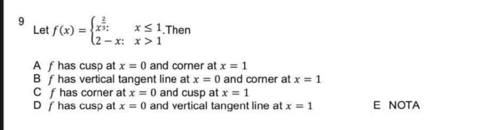 10 The Linear Approximation Of F X Value Of K Is A 2 B 2 For Values Of X Near 0 Is 1 X The 1 4x K C 8 D 8 E N 3