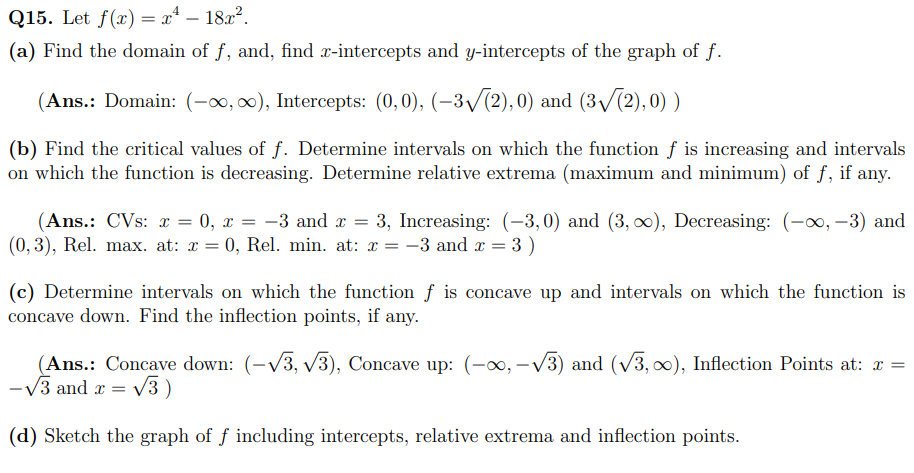 Please Solve The C And D Sections Of Q15 Down Below It S Urgent The Answers To The Questions Are Below The Question I 1