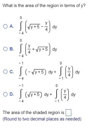 Determine The Area Of The Shaded Region In The Following Figure Y 4x Jj X 2 Y X 5 What Is The Area Of The Region 3