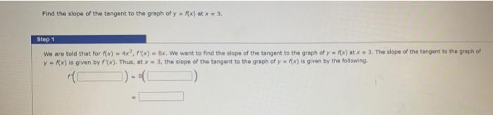 We Are Given F X 4x And F X 8 X Exercise A Find The Instantaneous Rate Of Change Of Fx Atx 3 Step 1 We Are Tol 2