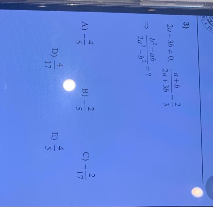53 3 2a 3b 0 B Ab 2a B A 45 A B 2a 3b 4 D 17 B 2 3 2 3 3 5 E 5 C 2 17 1