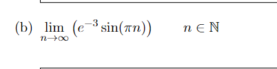 B Lim E 3 Sin N N Nen 1