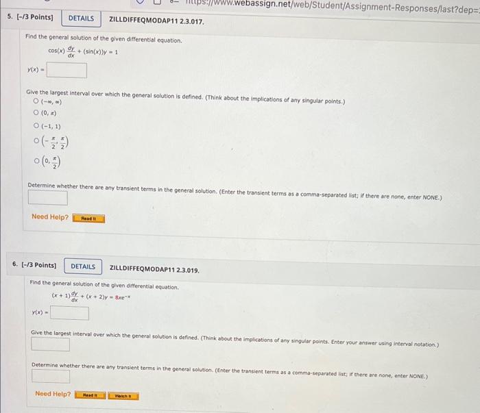 S Www Webassign Net Web Student Assignment Responses Last Dep 2 5 3 Points Details Zilldiffeqmodap11 2 3 017 Fin 1