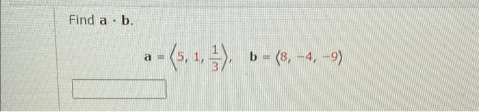 Find A B A 5 1 B 8 4 9 1