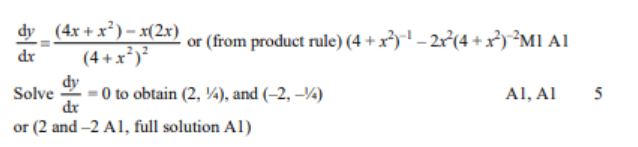 Dy 4x X X 2x Dr 4 X Dy Solve 0 To Obtain 2 4 And 2 4 Dr Or 2 And 2 A1 Full Solution Al 11 Or From 1